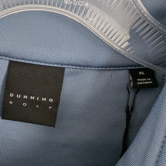 NWT Dunning Golf Men's Player Jersey Performance Quarter Zip Vest Sz XL - Picture 6 of 11